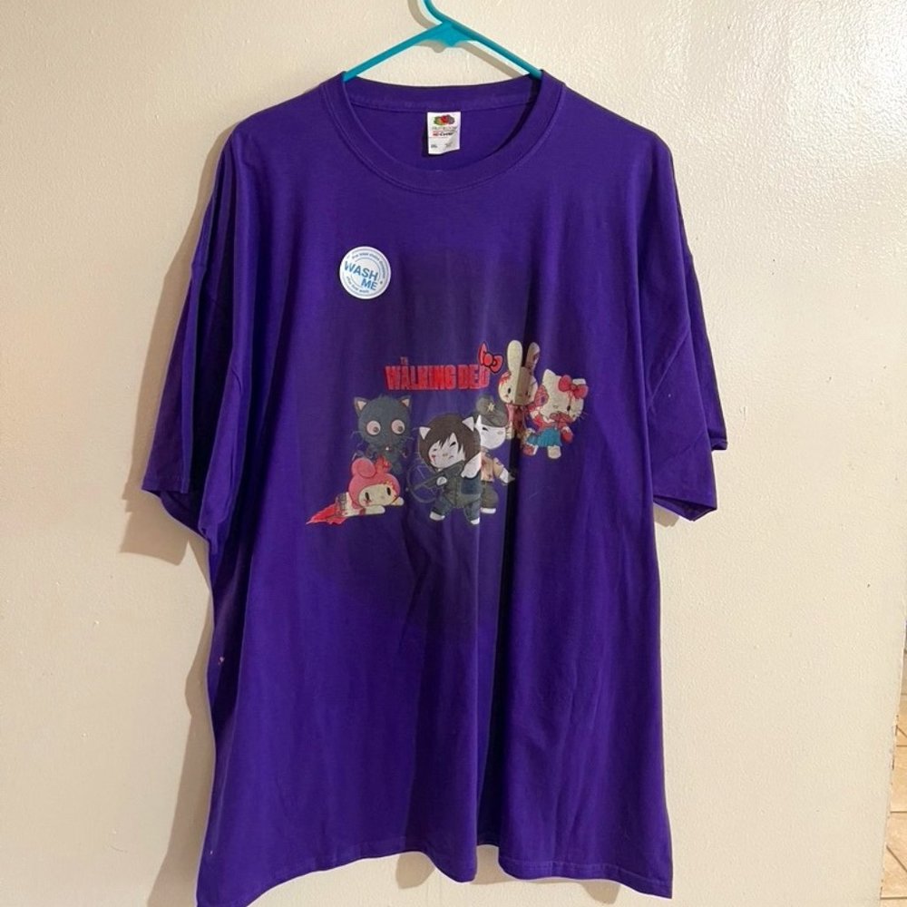Walking Dead Hello Kitty T shirt
